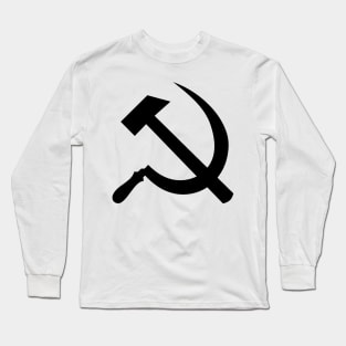 Hammer and Sickle Black Long Sleeve T-Shirt